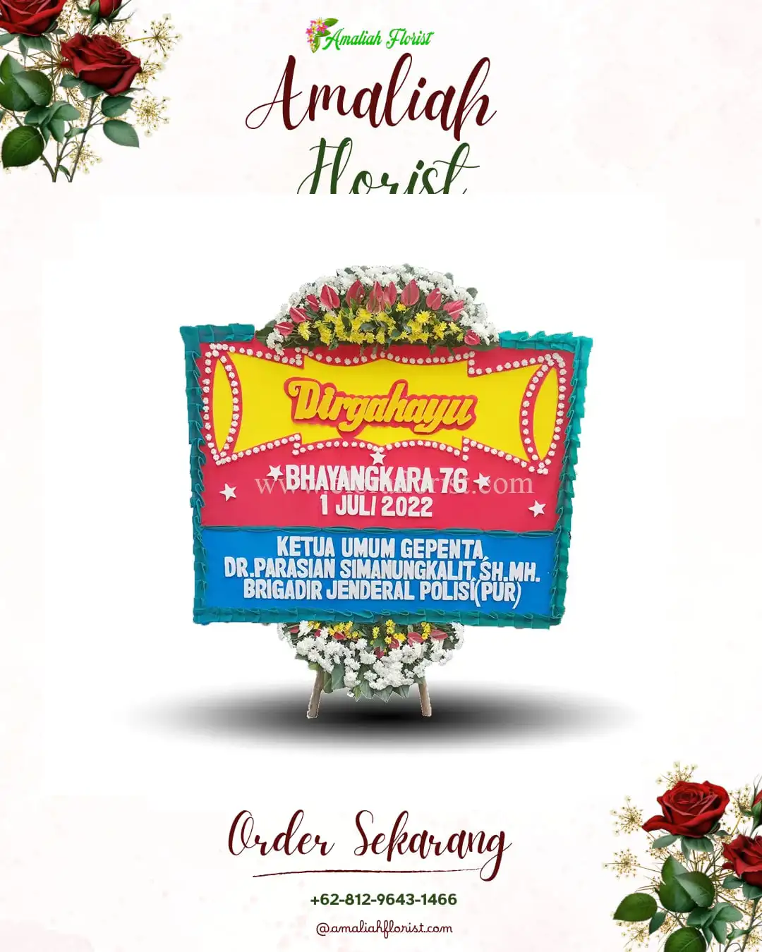 Papan Bunga HUT Ulang Tahun Rawa Badak Selatan